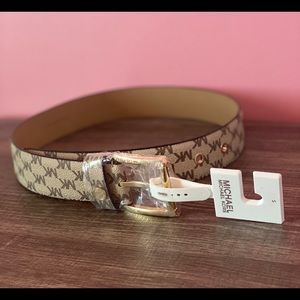 Tan & Brown MK Belt ✨